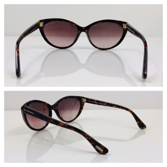 New TOM FORD Martina Havana Cat Eye Sunglasses - Picture 7 of 16